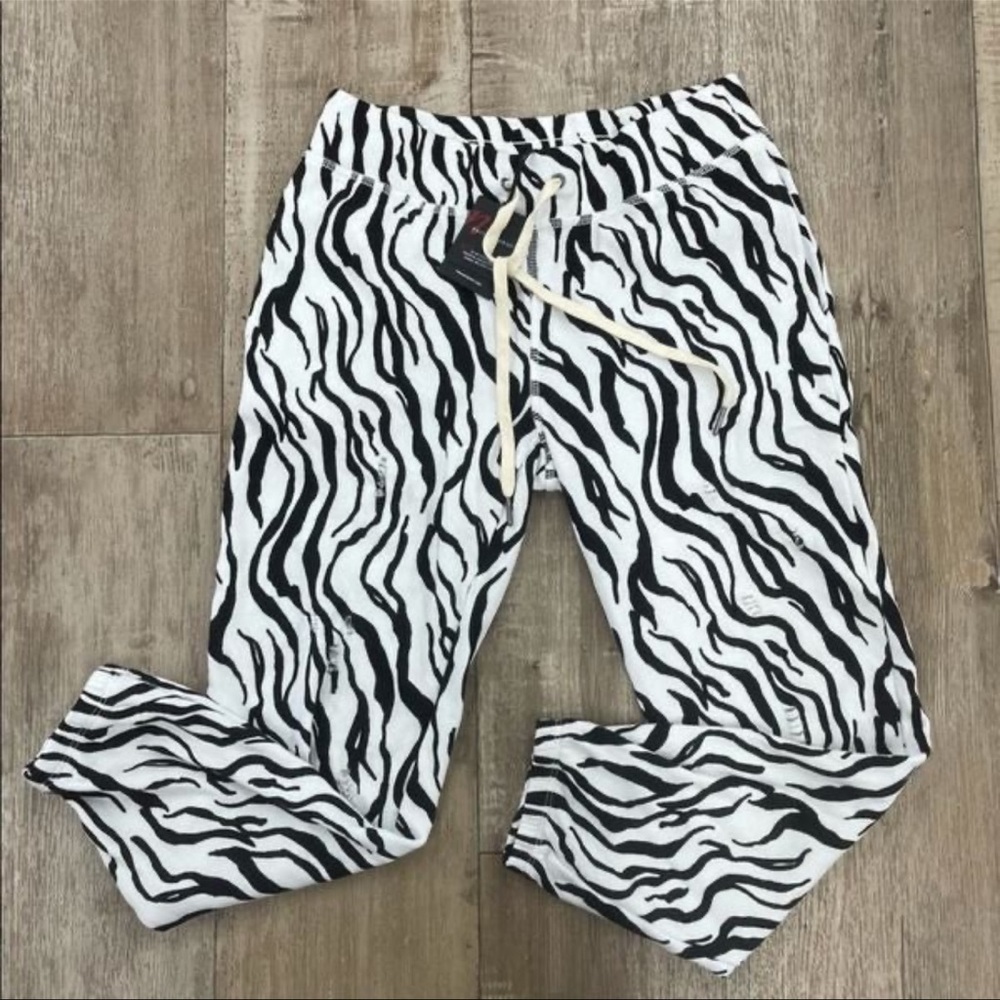 n:PHILANTHROPY Zebra Print White Derby Jogger